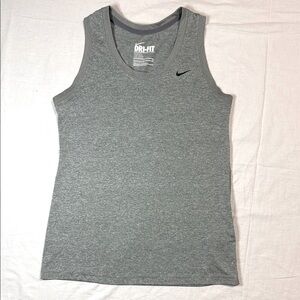 Nike Dri-Fit Activewear Athletic Tank Top Womens Gray Size Small